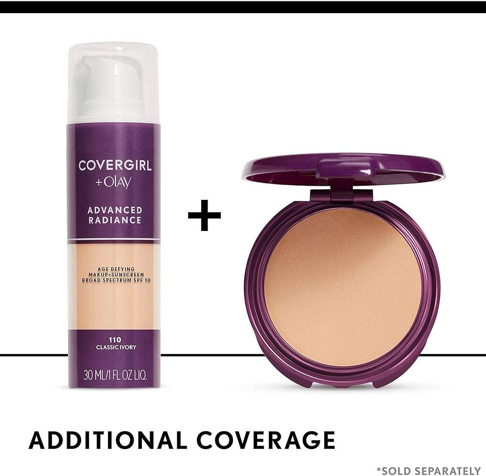 COVERGIRL Advanced Radiance Age-Defying Foundation Makeup, Buff Beige, 1 oz (Packaging May Vary) - Image 6