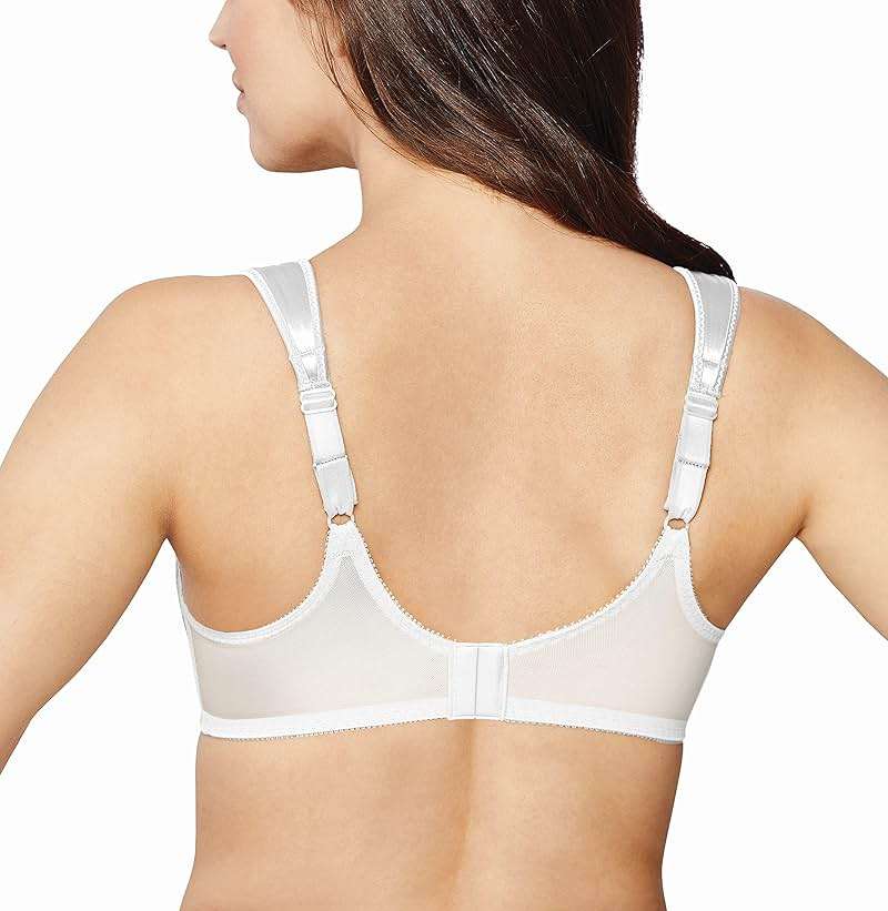 Bali Women's Minimizer Bra, Satin Tracings Underwire Bra, Bustline Slimmer, Full Coverage Bra - Image 4