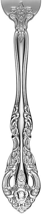 Oneida Silverware Set For 4, Michelangelo 20-Piece Fine Flatware Set, Service For 4, Heavyweight 18/10 Stainless Steel, Mirror Finish, Dishwasher Safe, Knives Spoons & Forks Sets (Silver, 20 Piece) - Image 6