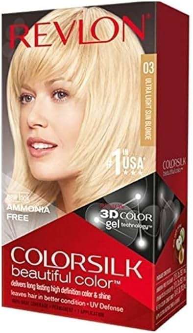Revlon Colorsilk Beautiful Color, Ultra Light Sun Blonde 03 1 application - Image 1