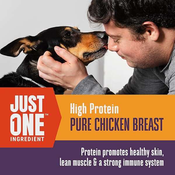 Whole Life Dog Just One Chicken Freeze Dried Dog Treats - Human Grade High Protein Food, Healthy Training Snacks, Freeze Dried Food Toppers, USA Made Natural Treats - 21 oz (Value Pack of 1) - Image 3