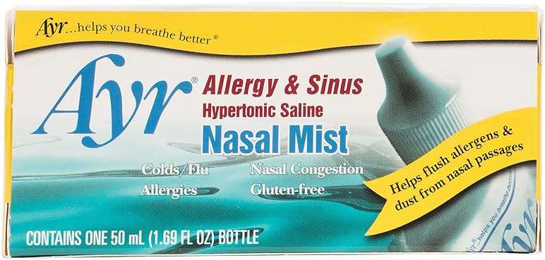 AYR Allergy & Sinus Hypertonic Saline Nasal Mist, White, 1.69 Fl Oz - Image 2