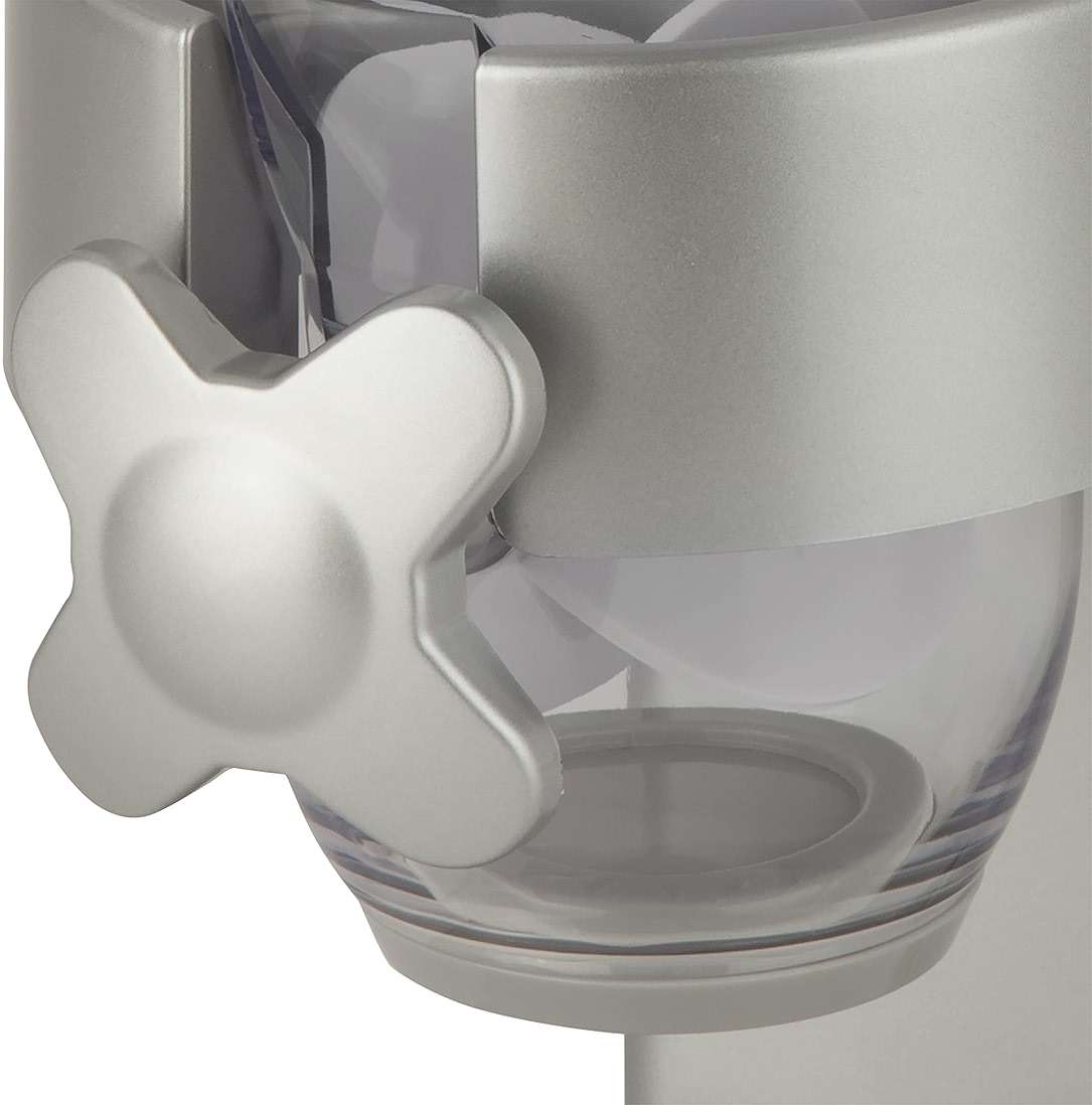 Honey-Can-Do Zevro Indispensable Single Dry Food Dispenser – Countertop Cereal Dispenser with Portion Control, 17.5 oz Capacity, Airtight BPA-Free Food Storage, Silver - Image 3