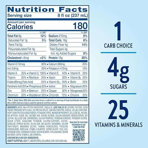 Glucerna Original Diabetes Care Shake, Rich Chocolate, Diabetic Meal Replacement to Support Blood Sugar Management, 10g Protein, 180 Calories, Ready to Drink, 8-fl-oz Bottle, 24 Pack - Image 5