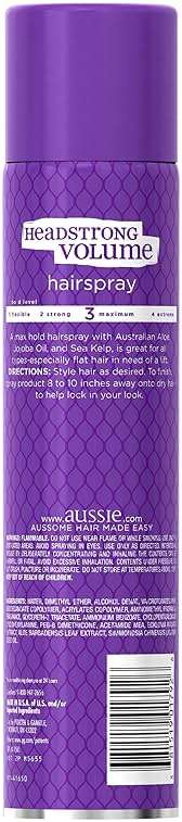 Aussie, Headstrong Volume Aerosol Hair Spray, 10 Ounce - Image 4