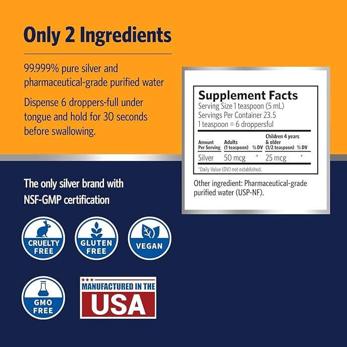 Sovereign Silver Immune Support - Colloidal Silver, Bio-Active Silver Hydrosol, 10 ppm, Liquid Dropper, 4 Fl Oz, (118 mL) - Image 2