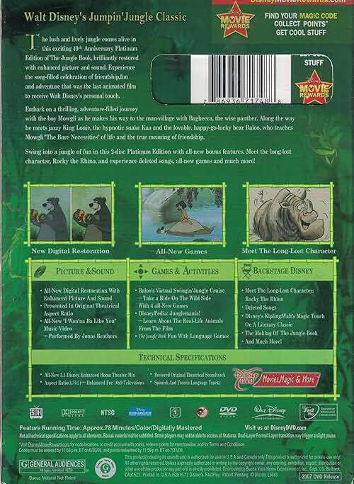 The Jungle Book (Two-Disc 40th Anniversary Platinum Edition) - Image 2