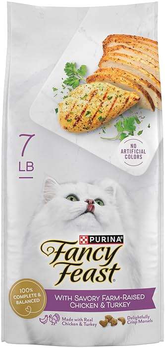 Purina Fancy Feast Dry Cat Food with Savory Farm-Raised Chicken and Turkey - 7 lb. Bag - Image 1