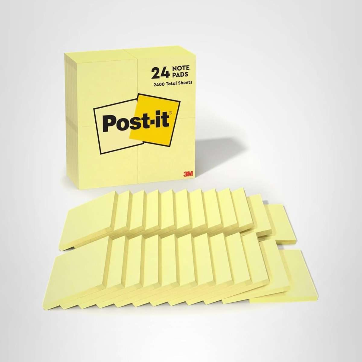 Post-it Notes, 3 in x 3 in, 24 Sticky Notes Pads, 100 Sheets per Pad, The Iconic Canary Yellow Note, School Supplies and Oﬃce Products - Image 13