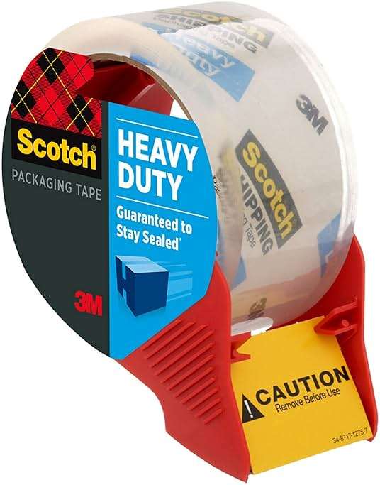 Scotch Heavy Duty Shipping Packing Tape, Clear, Shipping and Packaging Supplies, 1.88 in. x 54.6 yd., 4 Tape Rolls with 4 Dispensers - Image 13