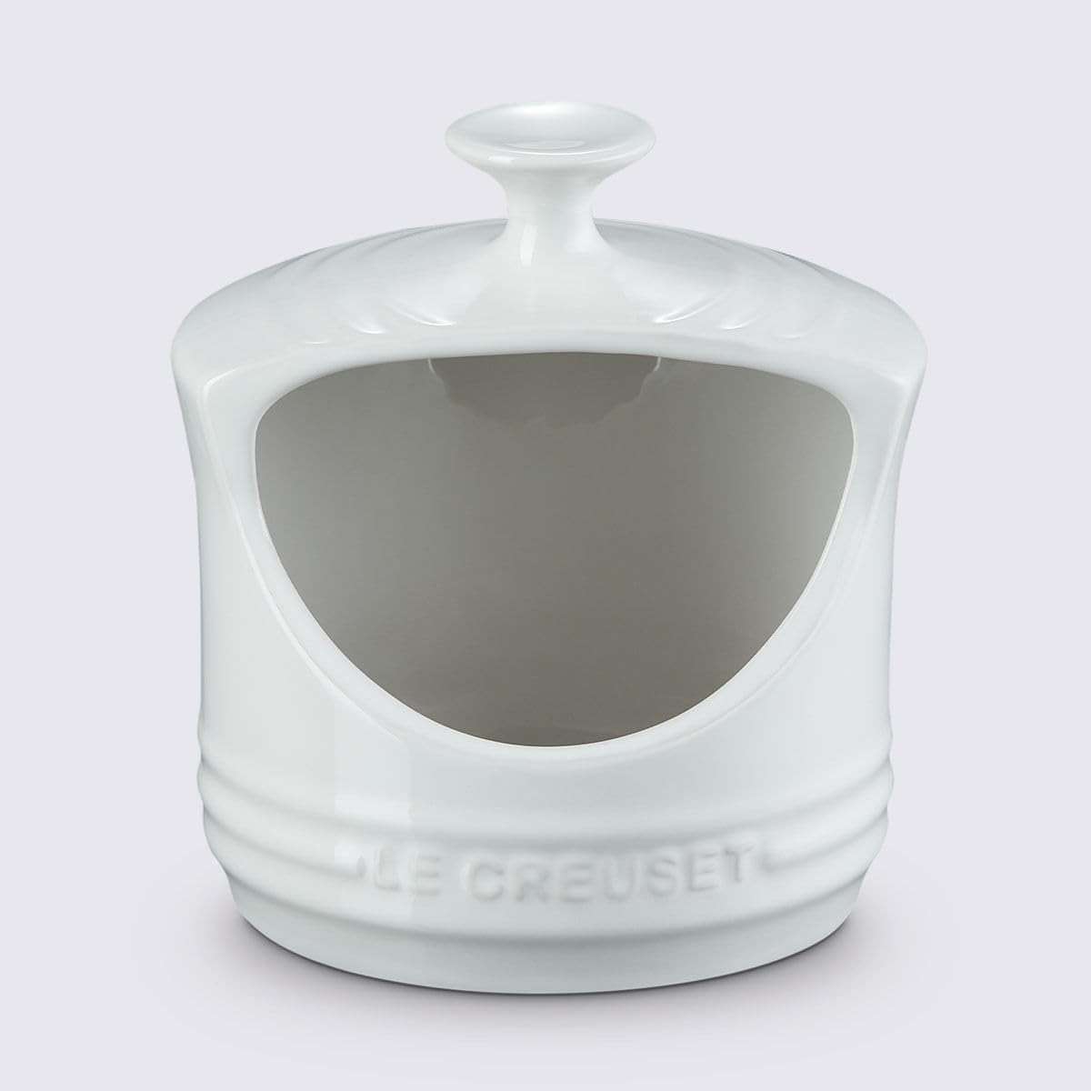 Le Creuset Stoneware Salt Crock, 10 oz., white - Image 3