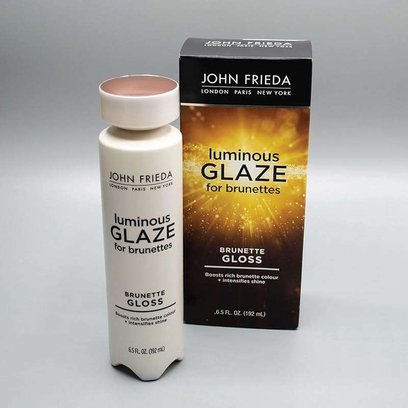 John Frieda Brilliant Brunette Luminous Glaze, Hair Gloss Enhances Rich Color and Boosts Shine for Silky Brunette Hair, Enhances While Mending Damaged Hair Surfaces, 6.5 Oz - Image 8