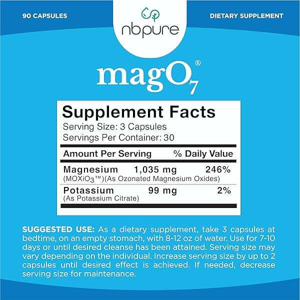 nbpure MagO7 - Natural Colon Cleanse & Detox | Occasional Constipation Relief, Stool Softening, & Bloating Support for Men & Women | Ozonated Magnesium Oxide, 90 Capsules - Image 7