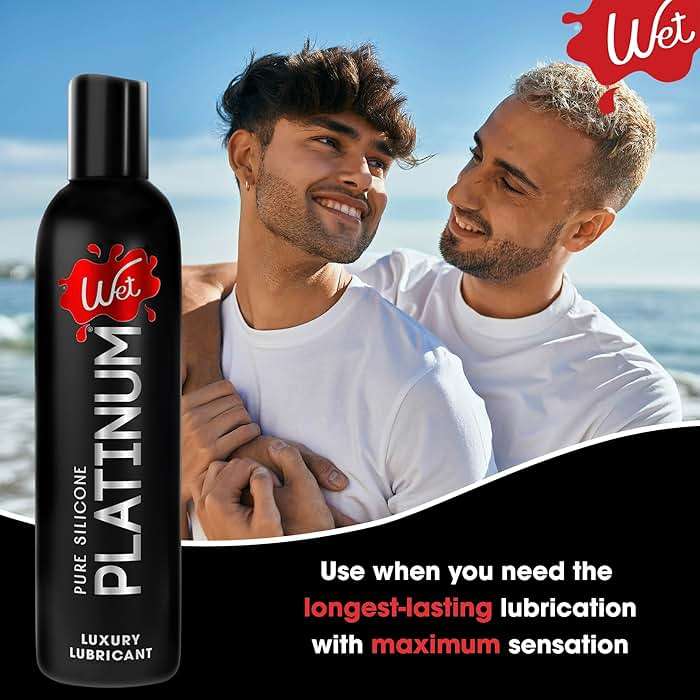 Wet Platinum Silicone-Based Personal Lubricant | Ultra Smooth, Super Slick, Hypoallergenic, Long-Lasting Performance, Waterproof Formula| Lube for Men, Women & Couples, 4.2 fl oz - Image 5