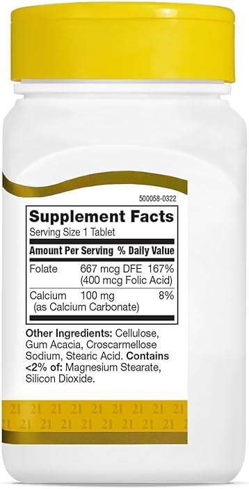 21st Century Folic Acid 400 mcg Tablets, 250 Count - Image 5