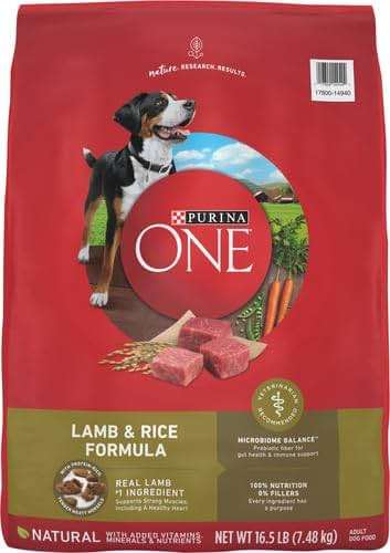 Purina ONE Dry Dog Food Lamb and Rice Formula - 16.5 lb. Bag - Image 4