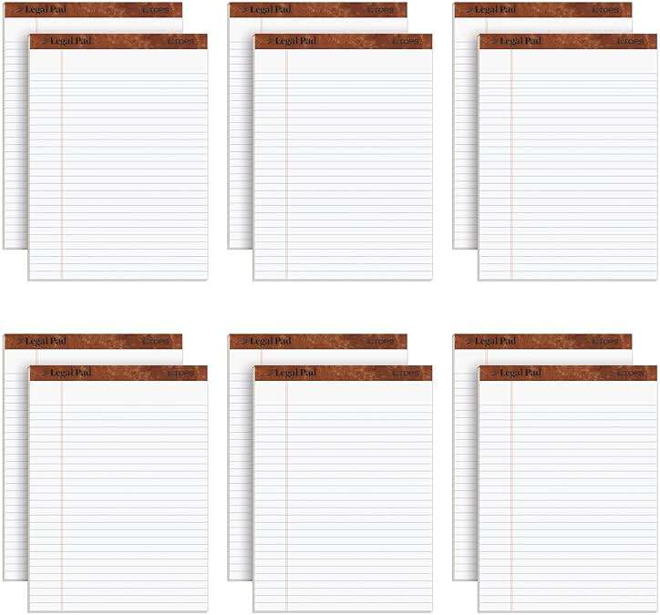 TOPS 8.5 x 11 3/4 Legal Pads, 12 Pack, The Legal Pad Brand, Wide Ruled, White Paper, 50 Sheets Per Writing Pad, Made in the USA (7533) - Image 1