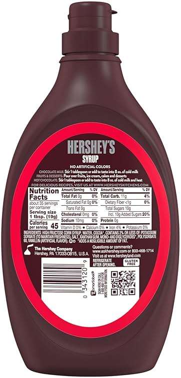 HERSHEY'S Chocolate Syrup Bottle, 24 oz - Image 7