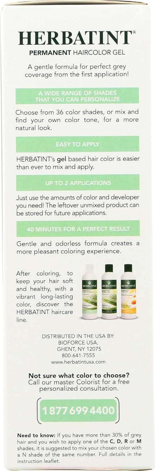 HERBATINT NATURAL HAIR COLOR Herbatint Permanent Light Copper Blonde (8R) 4 OZ - Image 5
