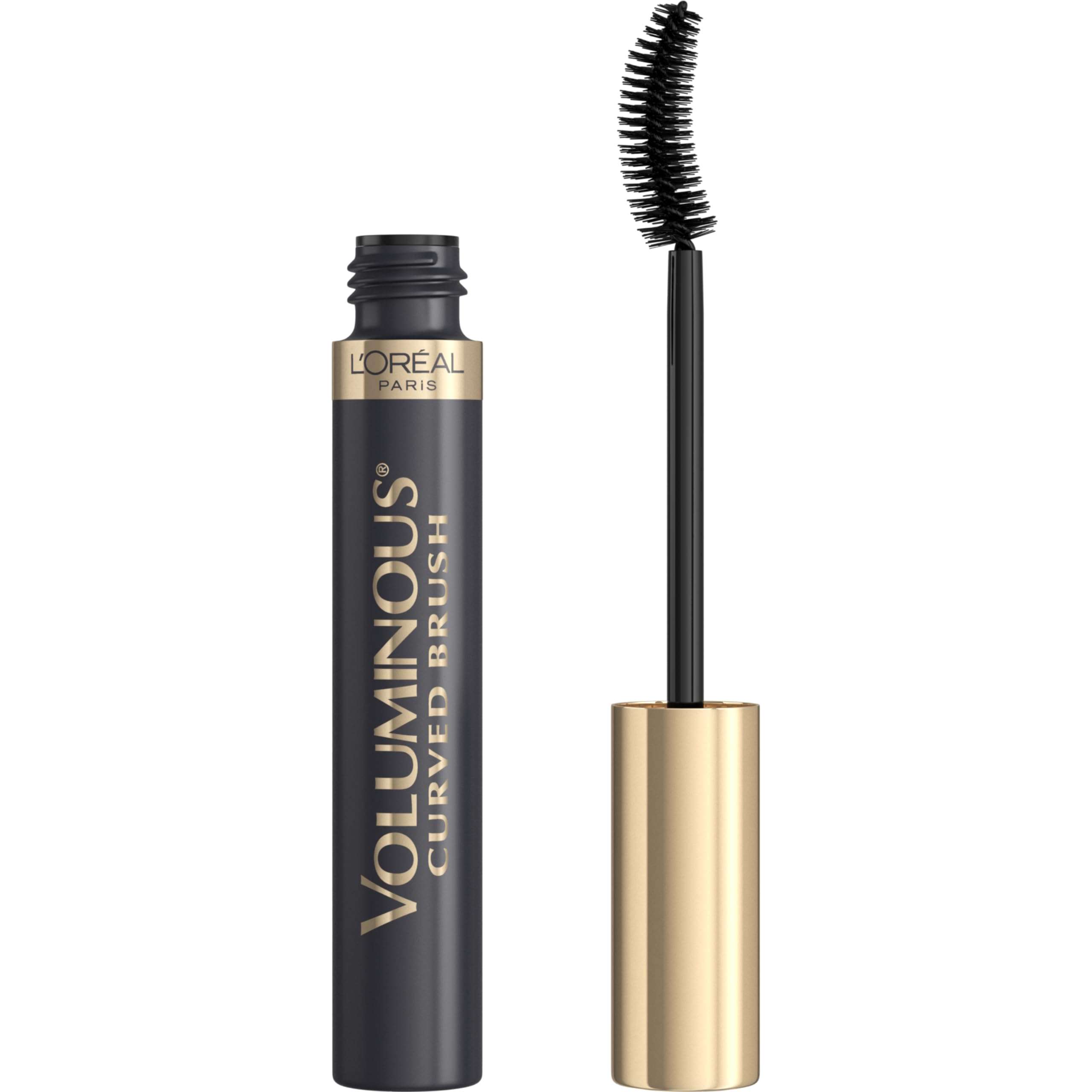 L'Oreal Paris Makeup Voluminous Original Curved Brush Mascara, Black, 0.28 Fl Oz - Image 1