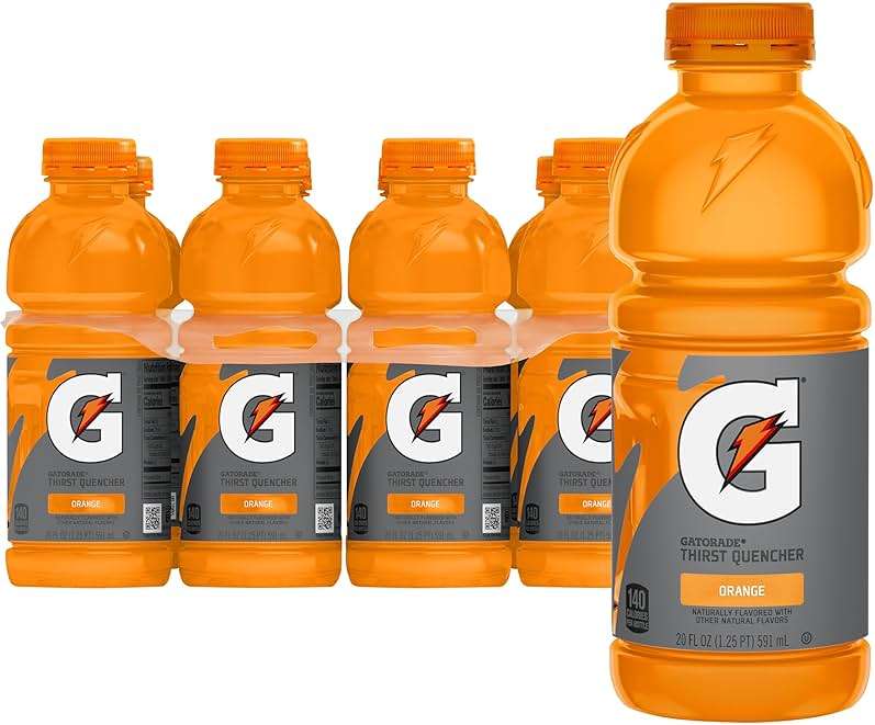 Gatorade Thirst Quencher, Orange, 20 Fl Oz (Pack of 8) - Image 1