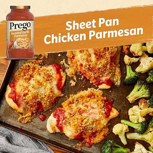 Prego Pasta Sauce, Italian Tomato Sauce with Roasted Garlic & Parmesan Cheese, 24 oz Jar - Image 3