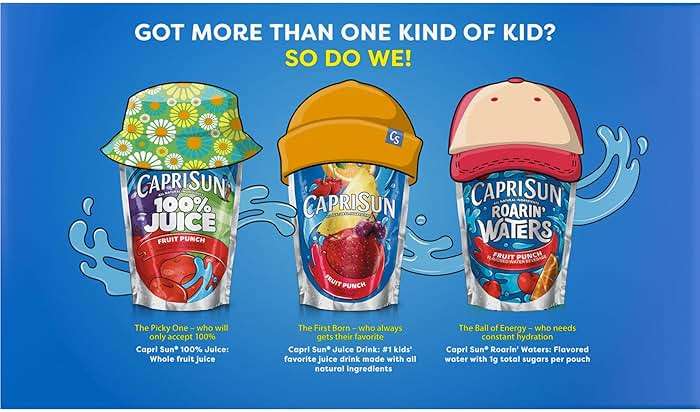 Capri Sun Flavored with Other Natural Flavor Juice Drink Blend, 10 Pouches, for School Lunches and On-the-Go Hydration, Pacific Cooler, All Natural Ingredients, 6 fl oz - Image 8