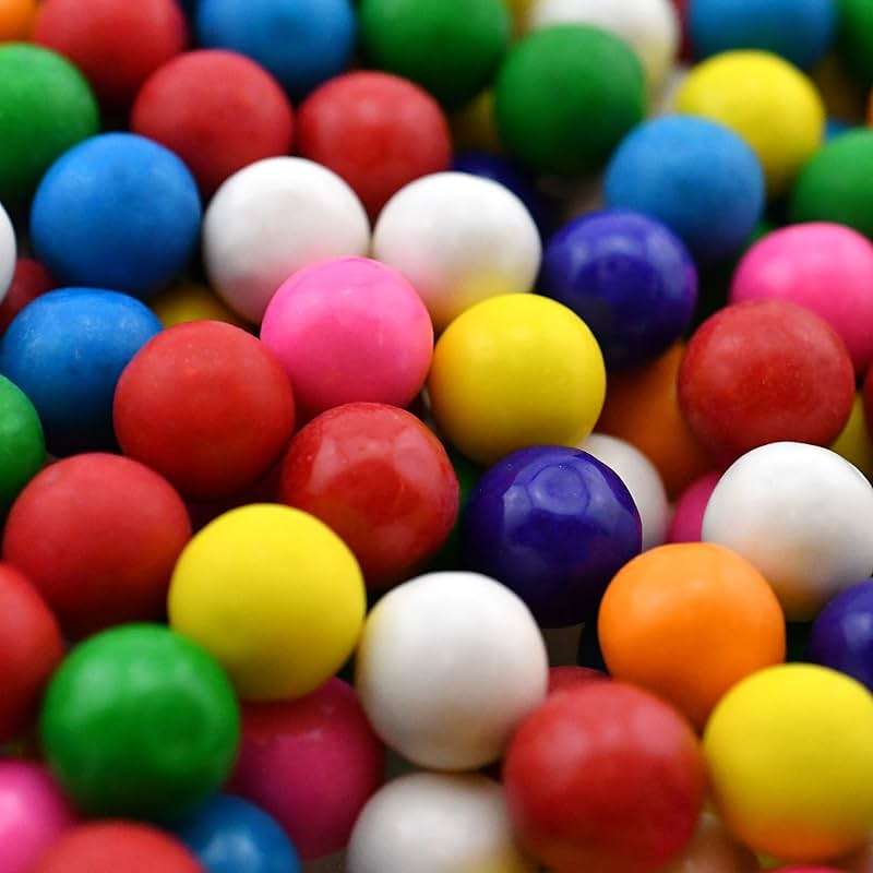Dubble Bubble Gumball Machine Refill Carton - Bulk Bubblegum Balls - .625 Inch Assorted Gumballs for Small Mini Candy Dispenser - 20 Ounce - Image 2