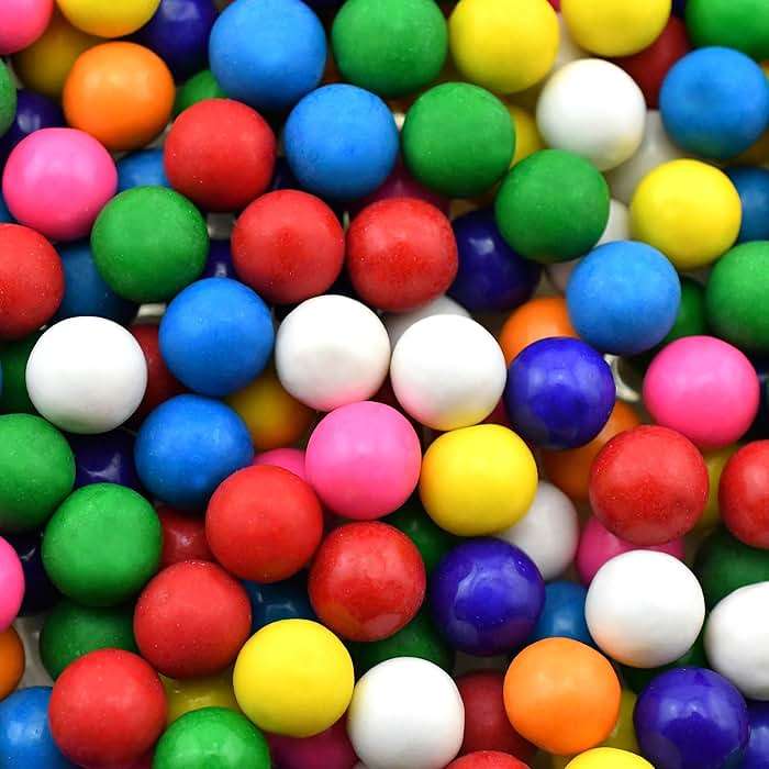 Dubble Bubble Gumball Machine Refill Carton - Bulk Bubblegum Balls - .625 Inch Assorted Gumballs for Small Mini Candy Dispenser - 20 Ounce - Image 3