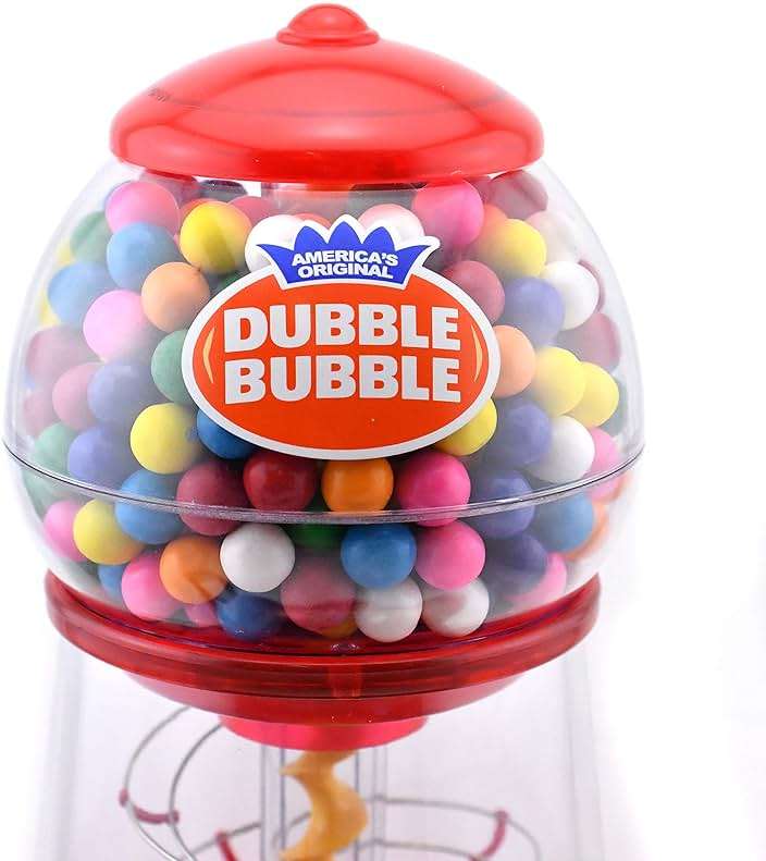 Dubble Bubble Gumball Machine Refill Carton - Bulk Bubblegum Balls - .625 Inch Assorted Gumballs for Small Mini Candy Dispenser - 20 Ounce - Image 5