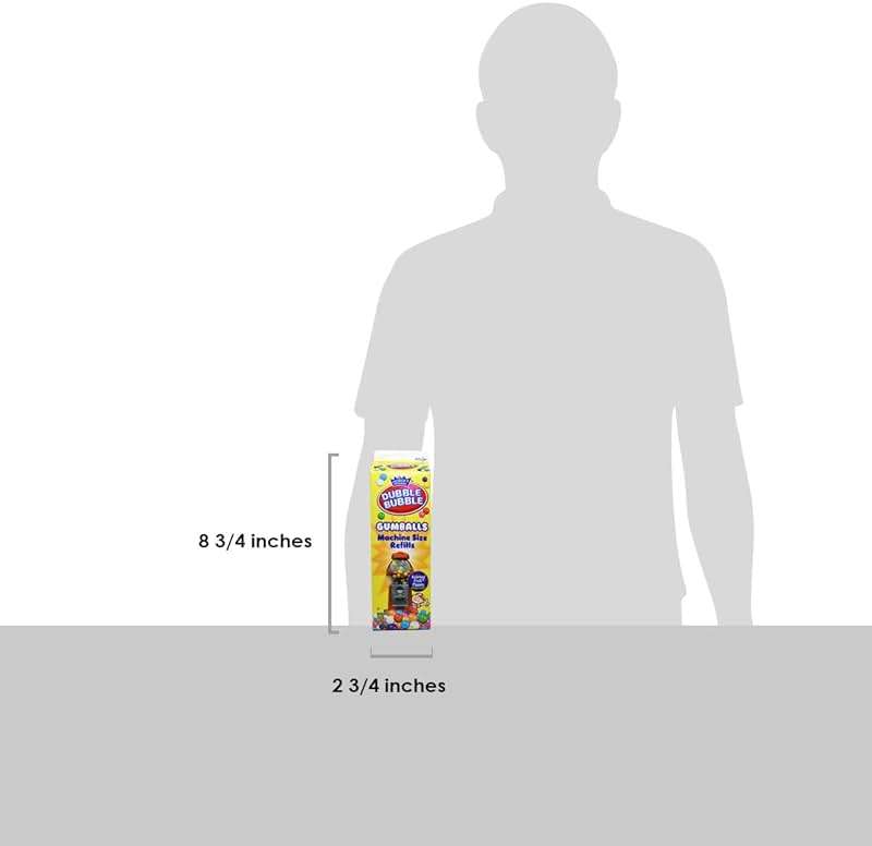 Dubble Bubble Gumball Machine Refill Carton - Bulk Bubblegum Balls - .625 Inch Assorted Gumballs for Small Mini Candy Dispenser - 20 Ounce - Image 7