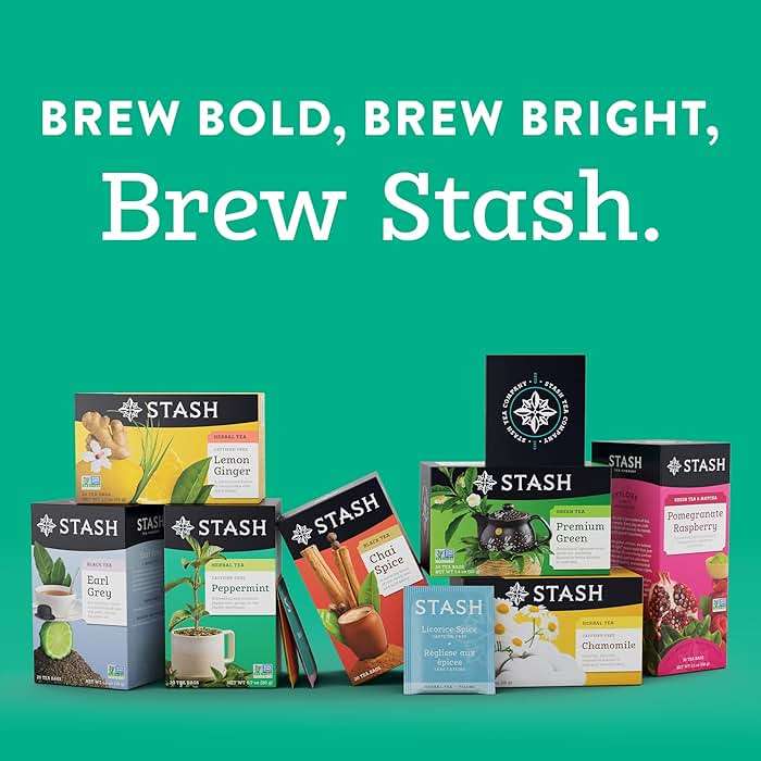 Stash Tea Black Tea, Earl Gray, 20 Tea Bags, 1.3 oz (38 g) - Image 2