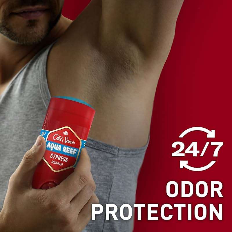 Old Spice Aluminum Free Deodorant for Men, 24/7 Odor Protection, 24/7 Freshness & Lasting Scent, Aqua Reef with Cypress Scent, 3.0 oz - Image 3