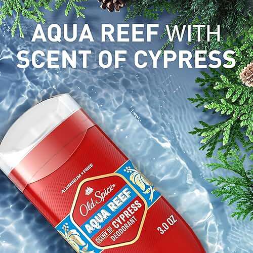 Old Spice Aluminum Free Deodorant for Men, 24/7 Odor Protection, 24/7 Freshness & Lasting Scent, Aqua Reef with Cypress Scent, 3.0 oz - Image 6