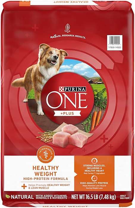 Purina ONE Plus Healthy Weight High-Protein Dog Food Dry Formula - 16.5 lb. Bag - Image 1