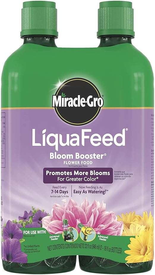 Miracle-Gro Liquafeed Bloom Booster Flower Food Refills, Pack of 2 - Image 1