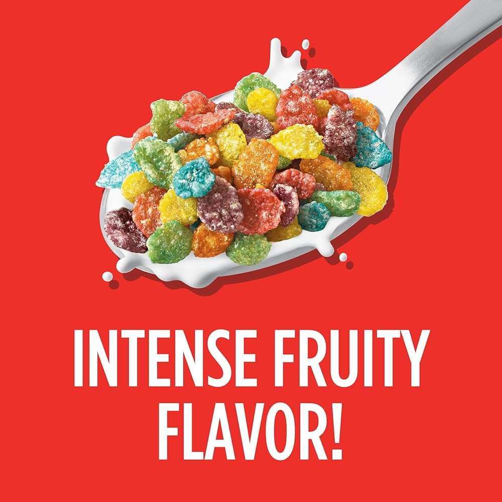 Fruity Pebbles, Breakfast Cereal for Kids, Made with Sweetened Puffed Rice, 11 Ounce - Image 3