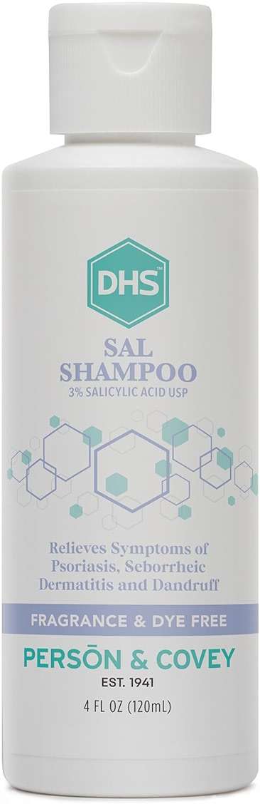DHS SAL Shampoo - Maximum Strength Shampoo for Psoriasis, Eczema, and Dandruff / Medicated Anti-Dandruff Shampoo Reduces Oil, Treats Itchy Scalp with Salicylic Acid / PBA-free, Fragrance-free / 4oz - Image 1