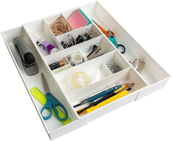 Dial Industries Expandable Junk Drawer Desk Organizer Storage Tray - Image 1