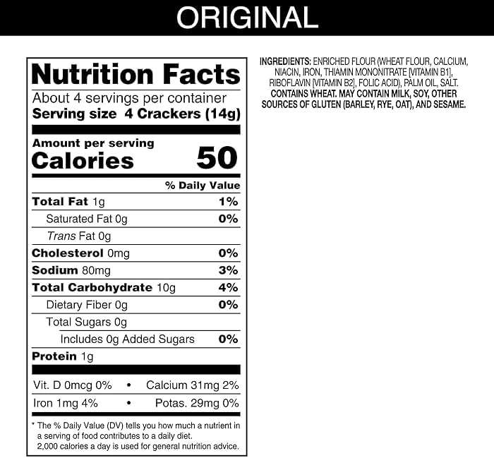Carr's Table Water Crackers, Original, 2.2oz (24 Count) - Image 2