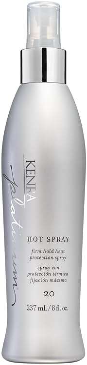 Kenra Platinum Hot Spray 20 | Heat Protection Styler | Long-Lasting, Firm Hold | Adds Vibrant Shine | Humidity & Thermal Protection | Clean Release From Heated Tools | All Hair Types - Image 1