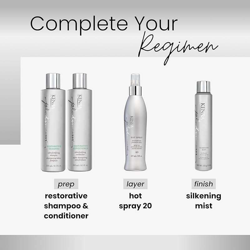 Kenra Platinum Hot Spray 20 | Heat Protection Styler | Long-Lasting, Firm Hold | Adds Vibrant Shine | Humidity & Thermal Protection | Clean Release From Heated Tools | All Hair Types - Image 7