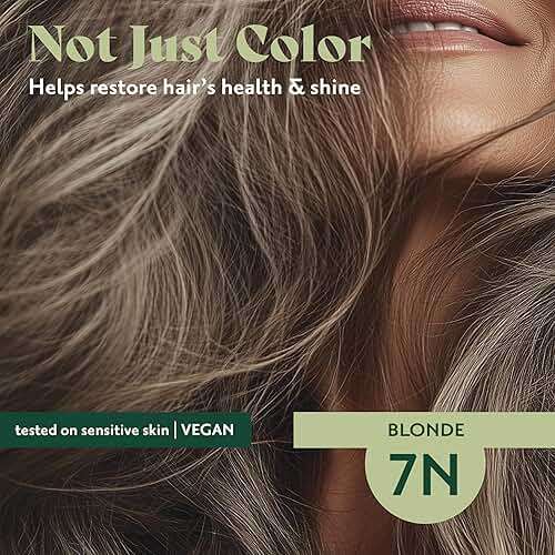 Herbatint Permanent Hair Dye For Women - 7N Blonde - For Up To 100% Gray Coverage of Resistant Gray Hair - Ammonia-Free, Alcohol-Free & Vegan - Salon Influenced Hair Color 5.75 fl oz - Image 4