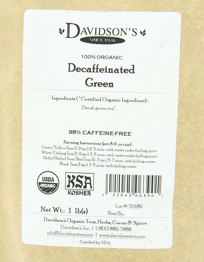 Davidson's Tea Bulk, Decaf Green, 16-Ounce Bag - Image 7