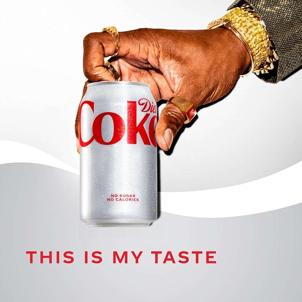 Diet Coke Soda Soft Drinks, 12 fl oz Fridge Pack Cans, 12 Pack - Cola Flavored Diet Soda Soft Drinks - Image 3