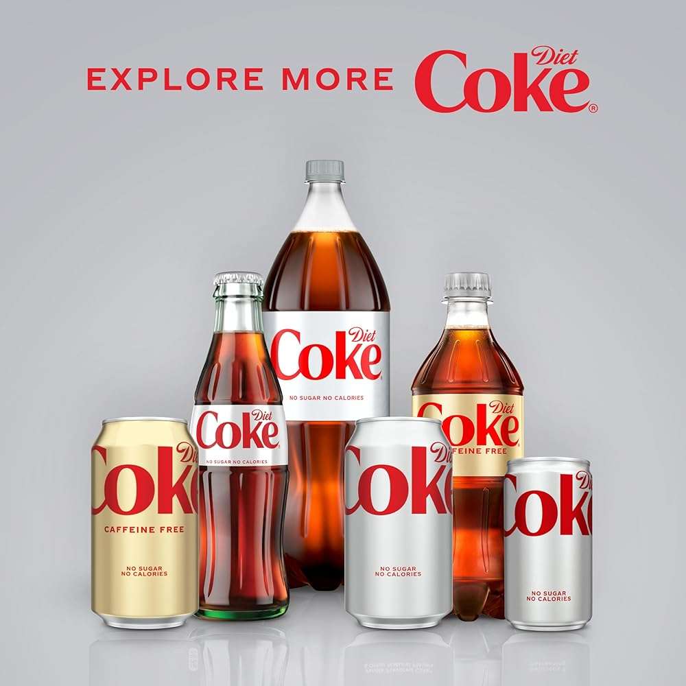 Diet Coke Soda Soft Drinks, 12 fl oz Fridge Pack Cans, 12 Pack - Cola Flavored Diet Soda Soft Drinks - Image 7