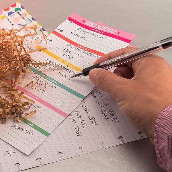 Pentel® R.S.V.P.® Ballpoint Pens, Fine Point, 0.7 mm, Clear Barrel, Black Ink, Pack Of 5 - Image 2