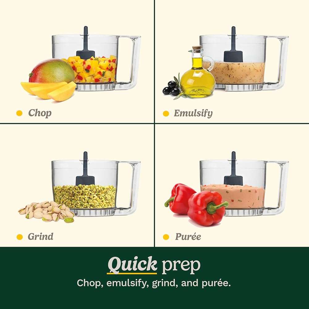 Cuisinart Mini-Prep Plus Food Processor, 3-cup Mini Food Processor to Chop Herbs, Vegetables, and Hard Cheese, 3-cup Work Bowl, Reversible Stainless Steel Blade, DLC-2APK, Pink - Image 7