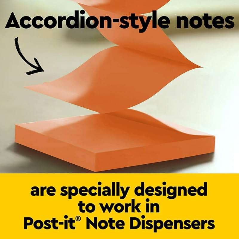 Post-it Super Sticky Dispenser Pop-up Notes, 6 Sticky Note Pads, 3 x 3 in., 2X the Sticking Power, School Supplies and Oﬃce Products, Use with Post-it Note Dispensers, Energy Boost Collection - Image 7