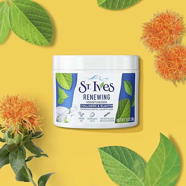 St. Ives Face Moisturizer Cream, Collagen and Elastin, Renewing Facial Moisturizer for Women, Paraben Free, Dermatologist Tested Daily Moisturizing for Dry Skin Cruelty Free, 10 oz - Image 10